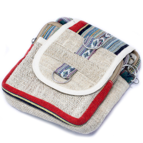 Hemp and Cotton Body-Cross Travel Bag (Assorted) - Click Image to Close